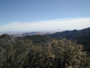 the lookout at the pass through the Black range