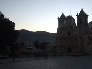 A medium sized church in Oaxaca